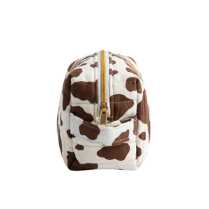Large Cosmetic/Toiletry bag-Lone Star cowhide