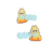 Limited edition-Pastel hairclips-Design 5