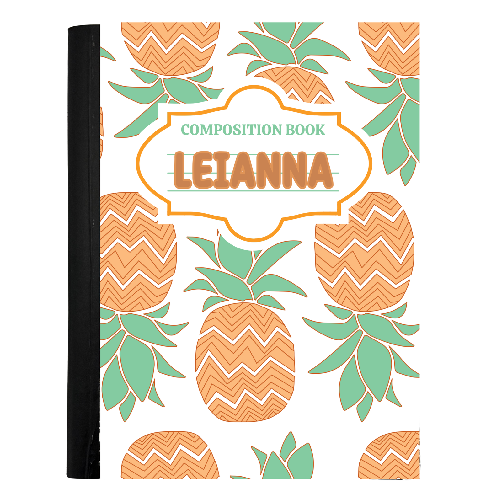 Personalized Travel Journal - Pineapples
