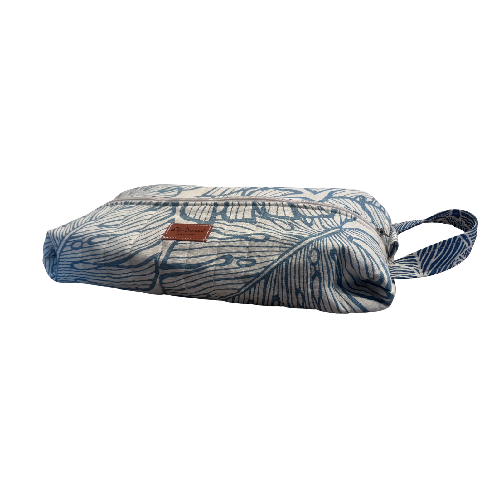 SkyPac hair tool bag-World traveler Na Lau aloha slate blue