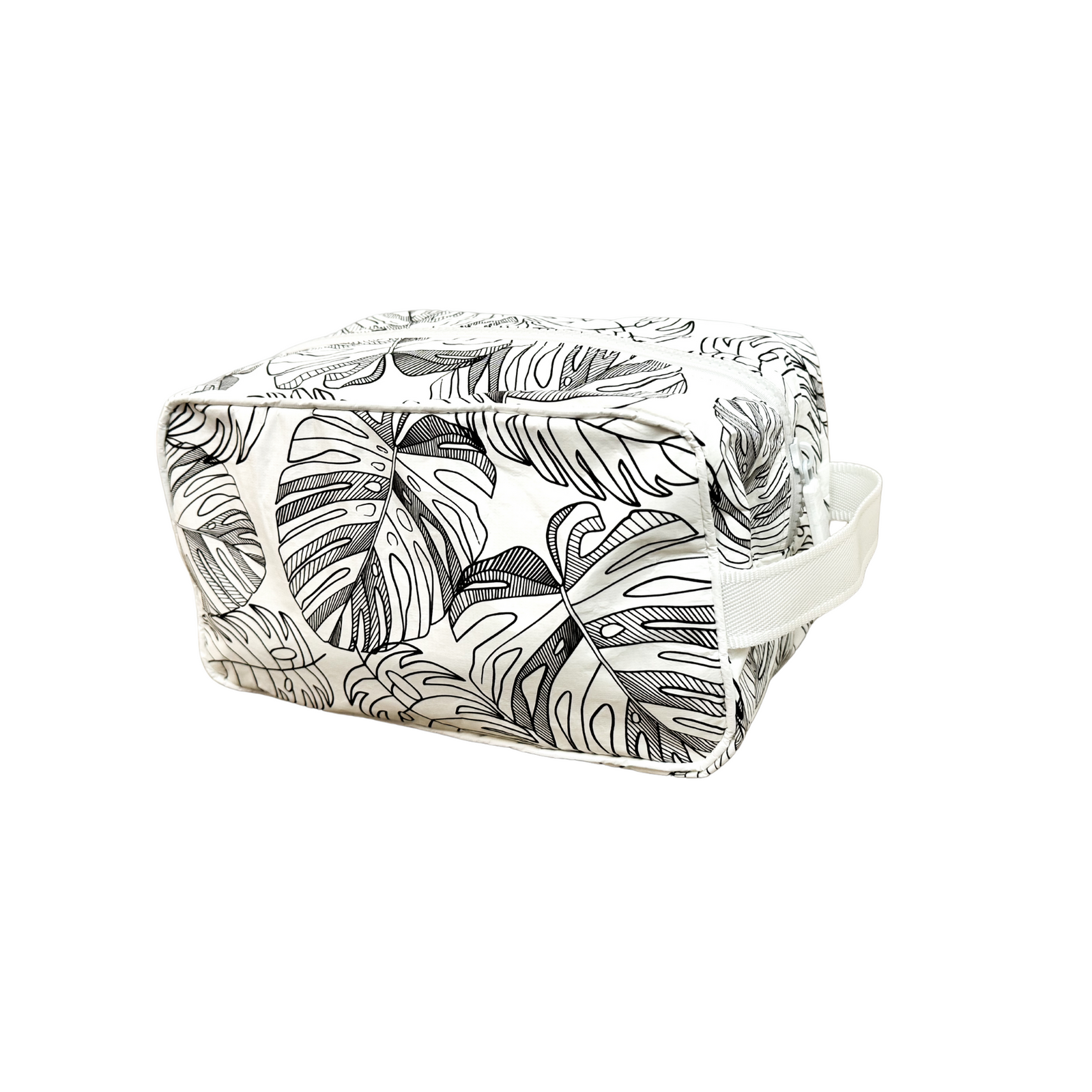Waterproof Dopp kit-Large Monstera Scattered
