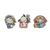 Limited edition-Acrylic Clips 3 Pcs-Kawaii #6