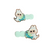 Limited edition-Pastel hairclips-Design 6