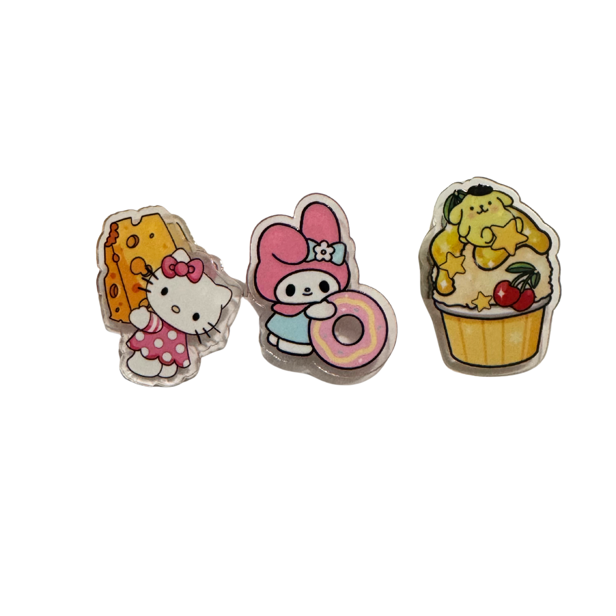 Limited edition-Acrylic Clips 3 Pcs-Kawaii #7
