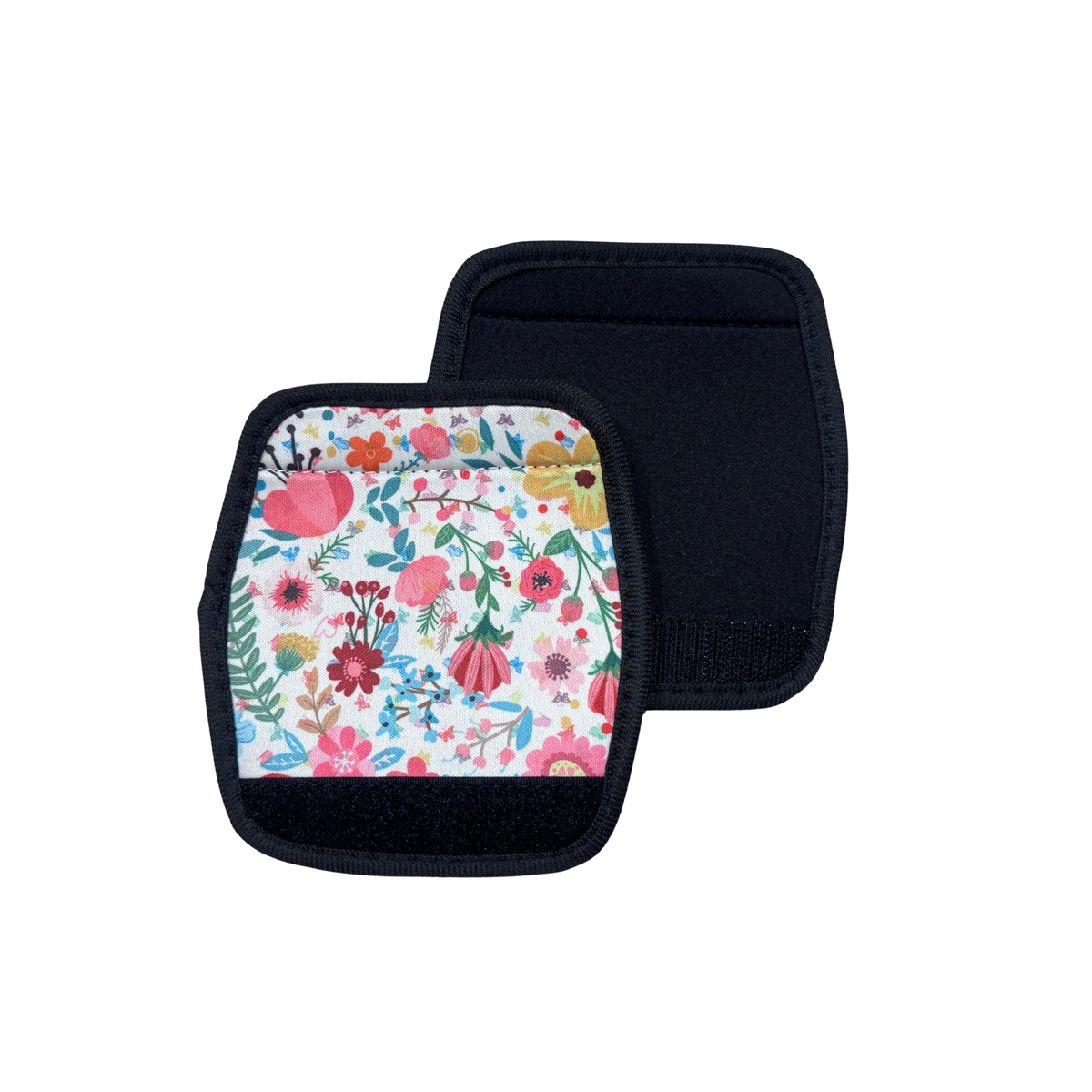 Neoprene Luggage Wrap set of 2-Flowers &amp; Butterflies