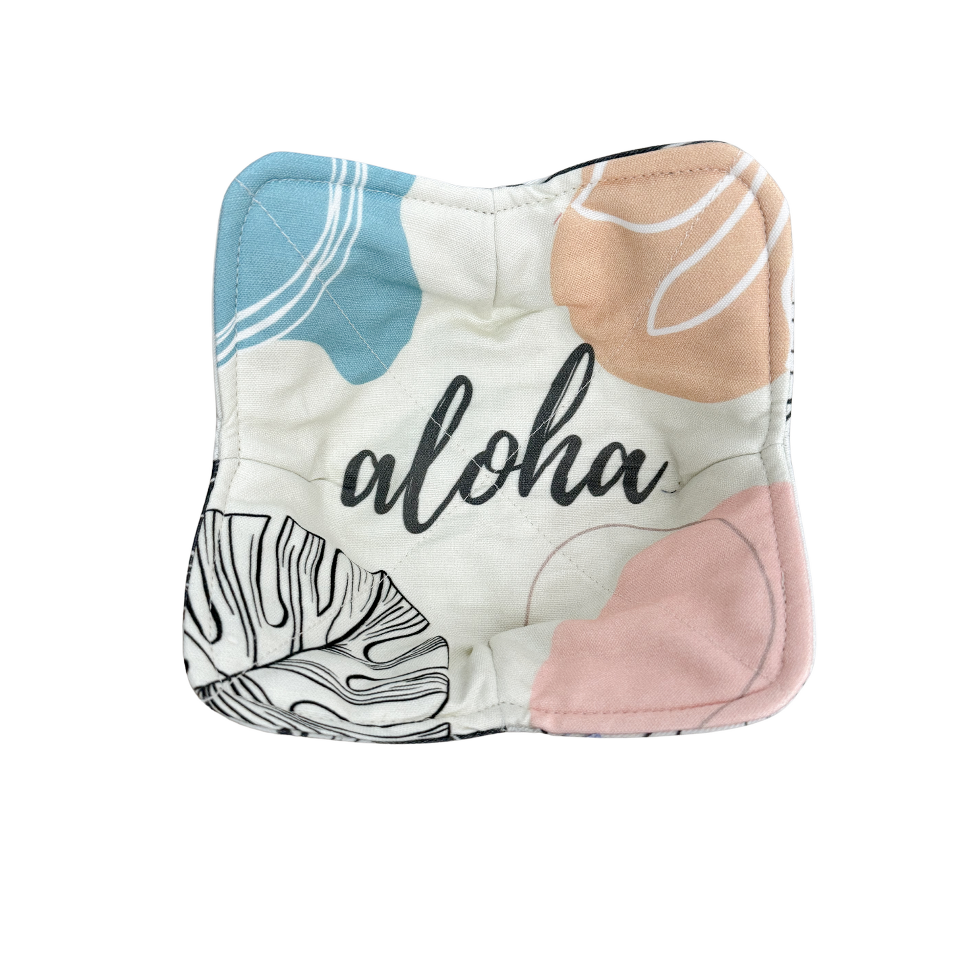 Reversible bowl holder-Boho Aloha/Boho Monstera