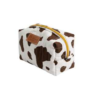 Mini Cosmetic + Toiletry Bag - Lone star cowhide
