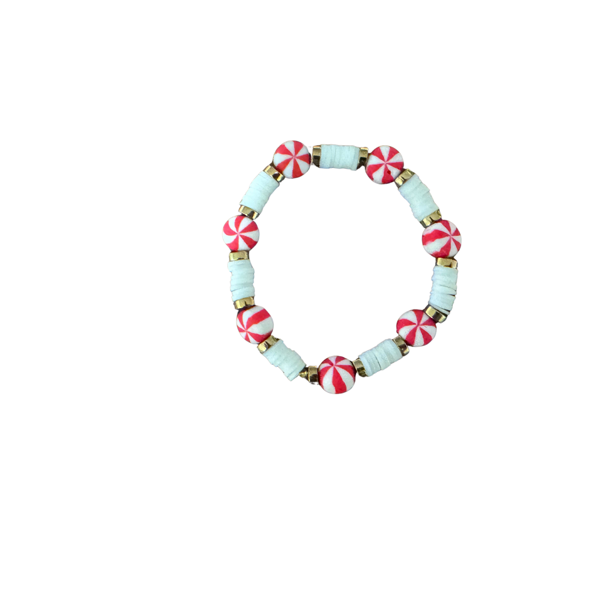 Violet&#39;s Sparkle shop-Bracelet bracelet w/ charm-Peppermint candy