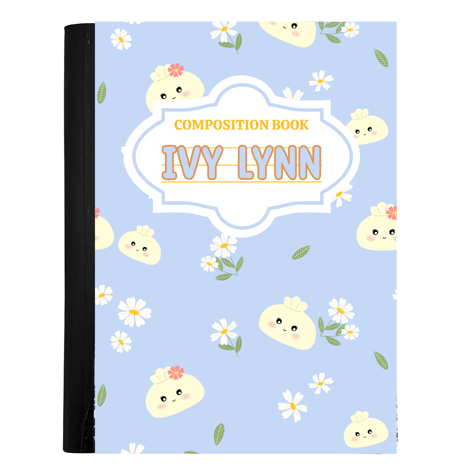 Personalized Travel Journal - Light Blue Dumpling