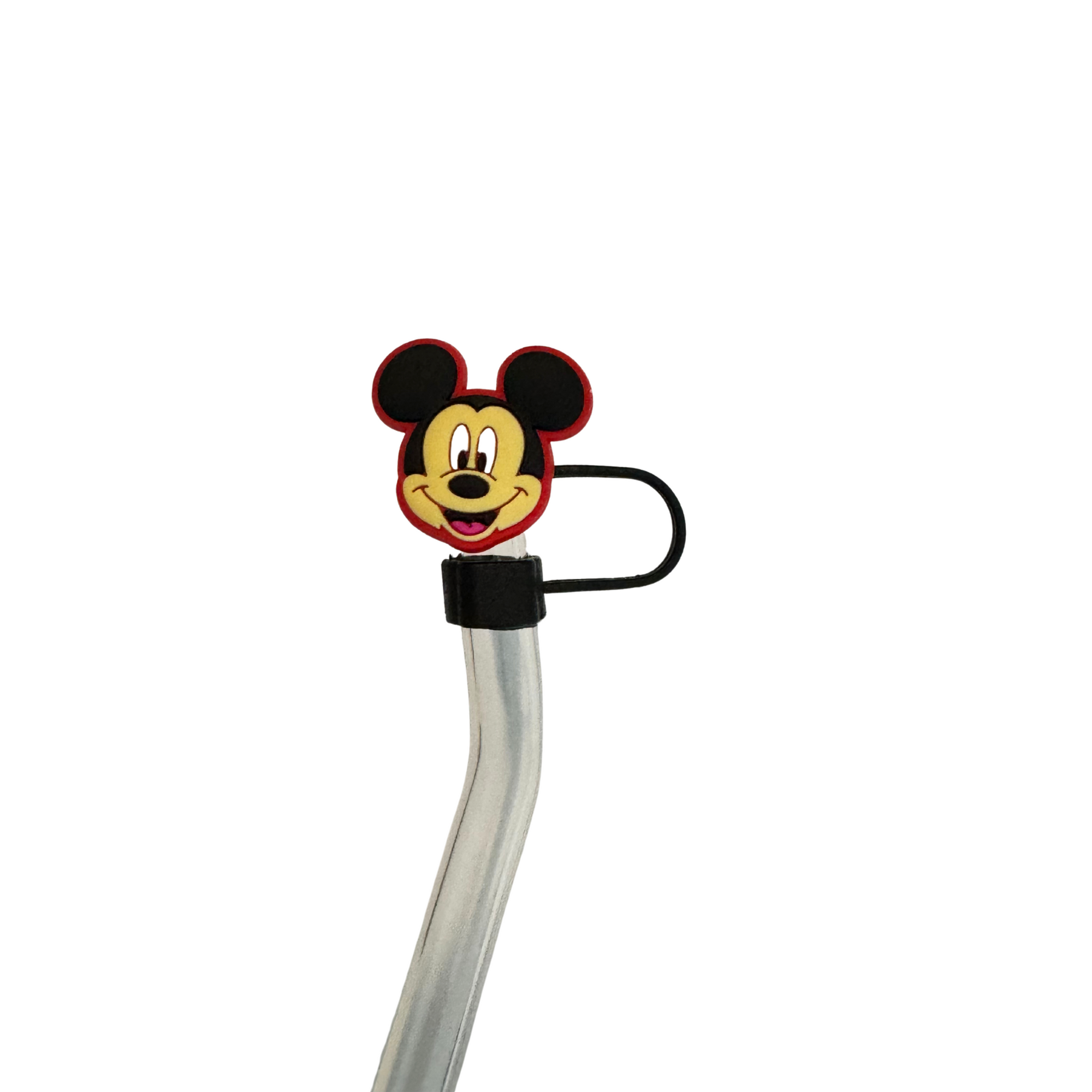 Limited edition-Silicone Straw topper-Black Mouse