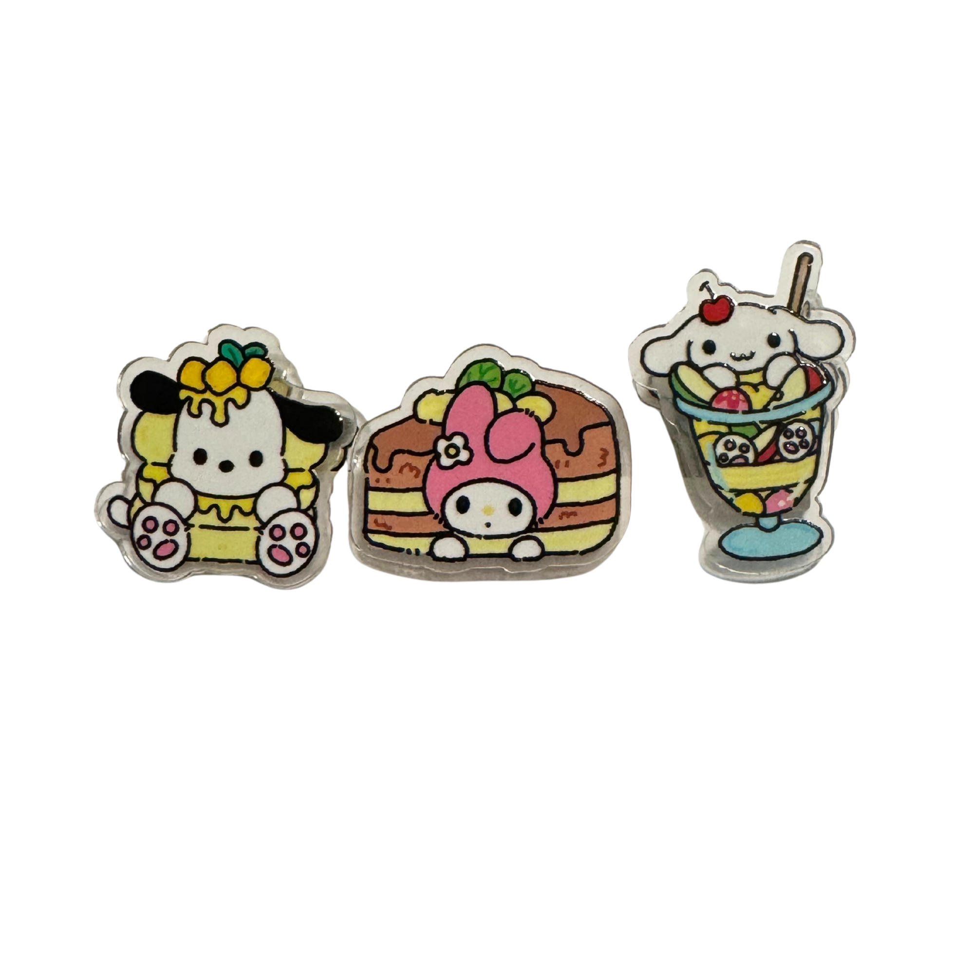Limited edition-Acrylic Clips 3 Pcs-Kawaii #9