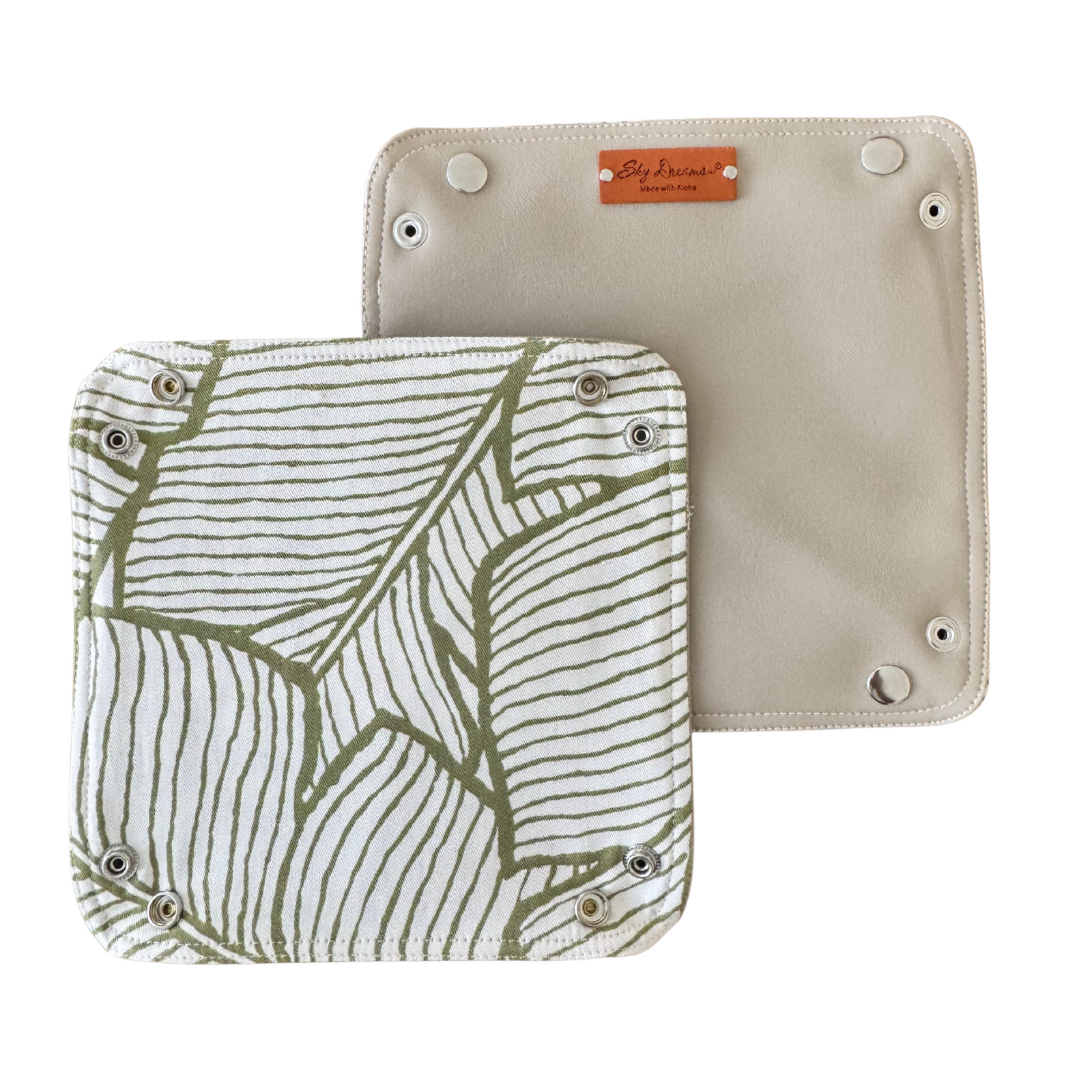 Travel Valet with Beige Vegan-Maia Green