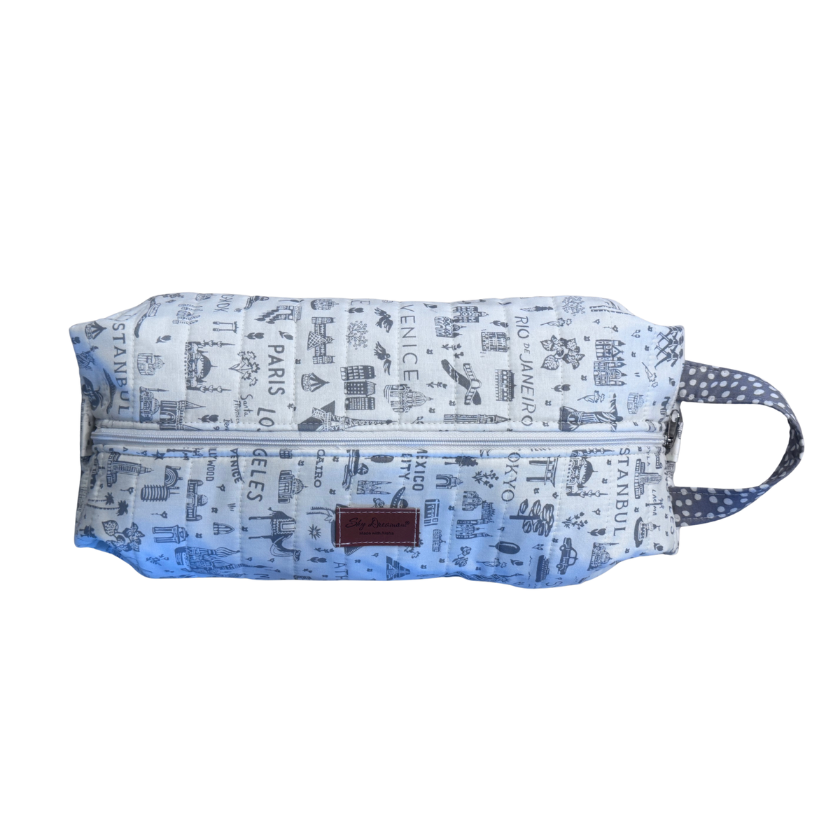 SkyPac hair tool bag-World traveler Grey