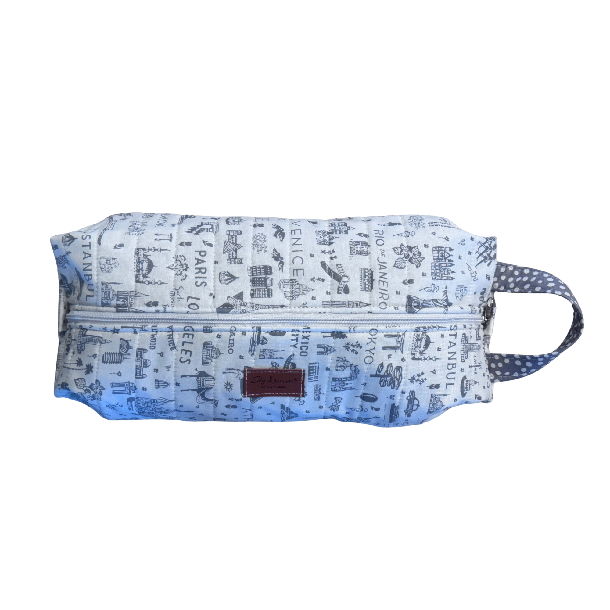 SkyPac hair tool bag-World traveler Grey