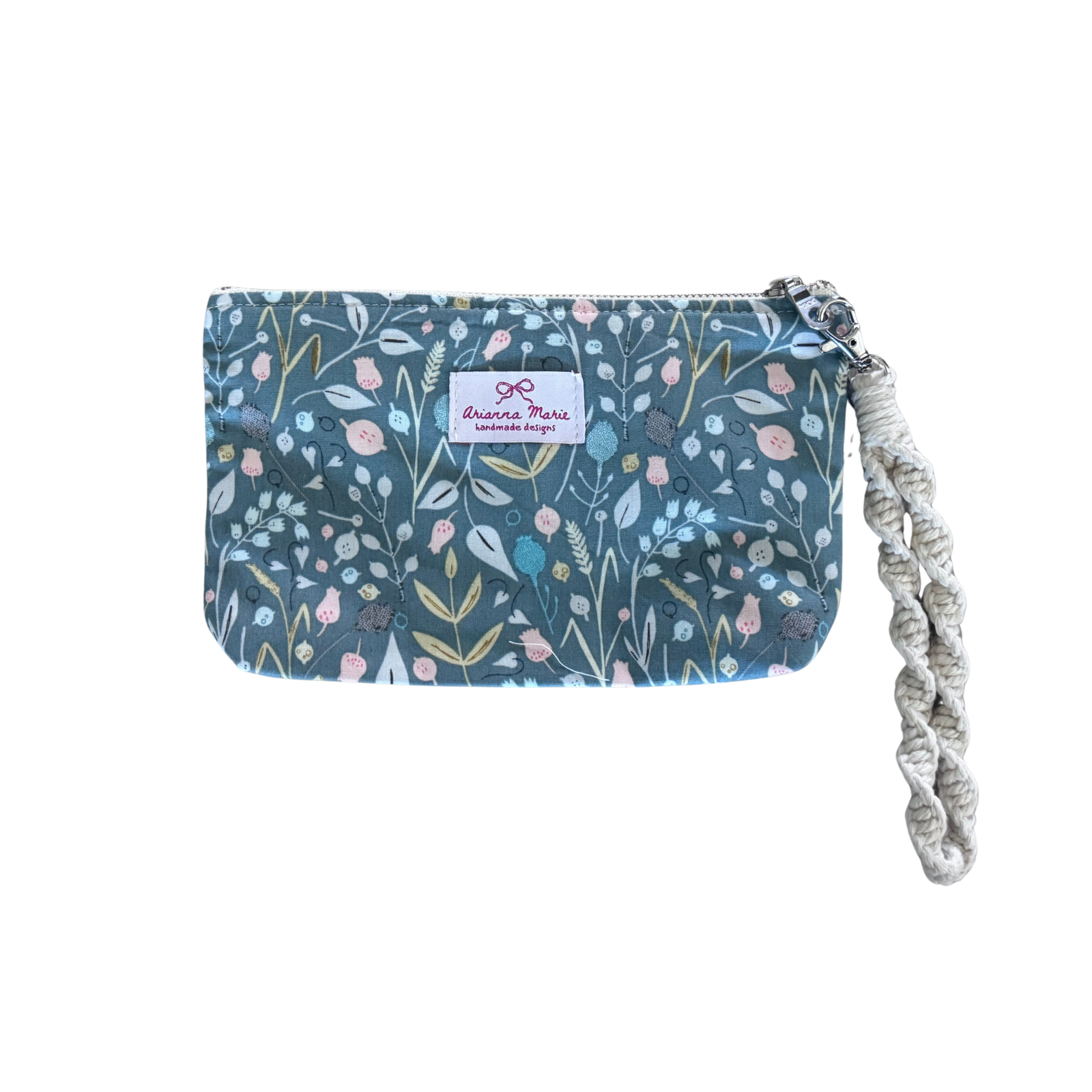 Arianna Marie zipper pouch-Floral Tulips