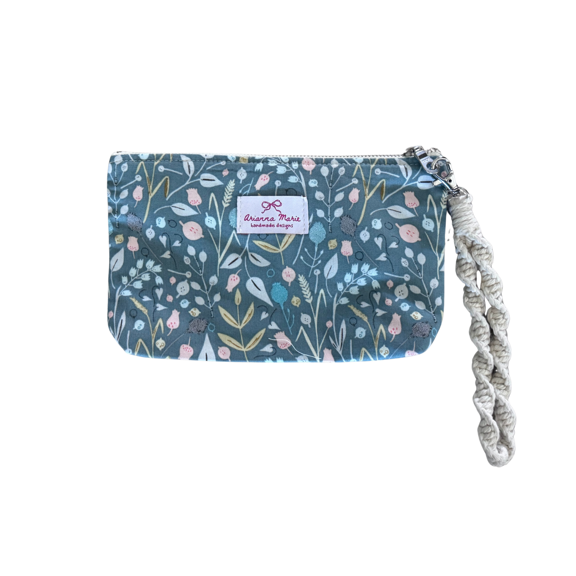 Arianna Marie zipper pouch-Floral Tulips