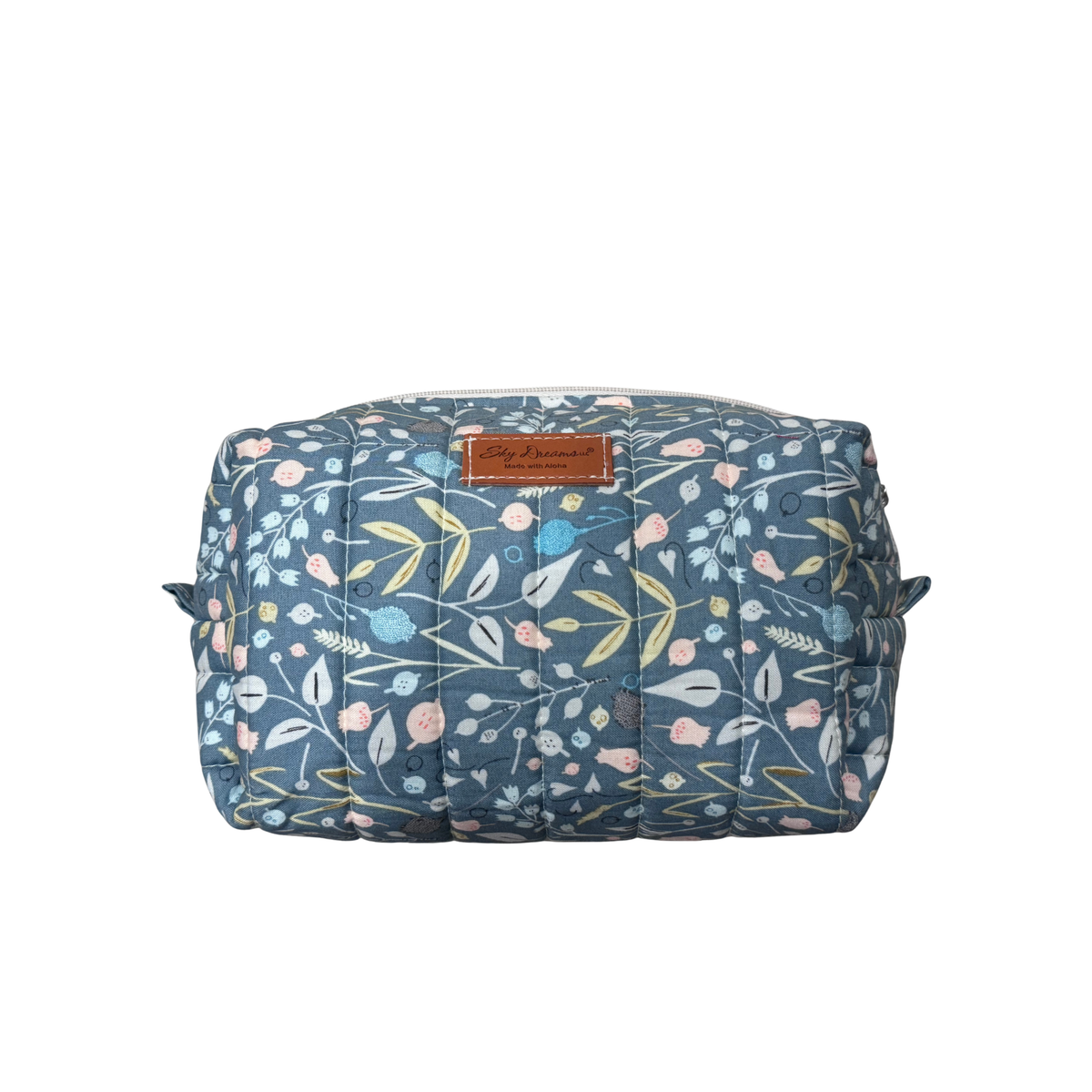 Large jet set cosmetic/toiletry bag-Floral tulips