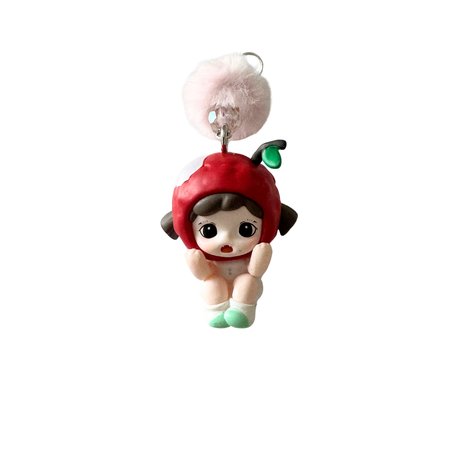 Limited edition-Phone/Key Chain wristlet strap-Macrame white-Design 17