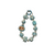 Limited edition-Phone/Key Chain wristlet strap Beads and charms-Design 5