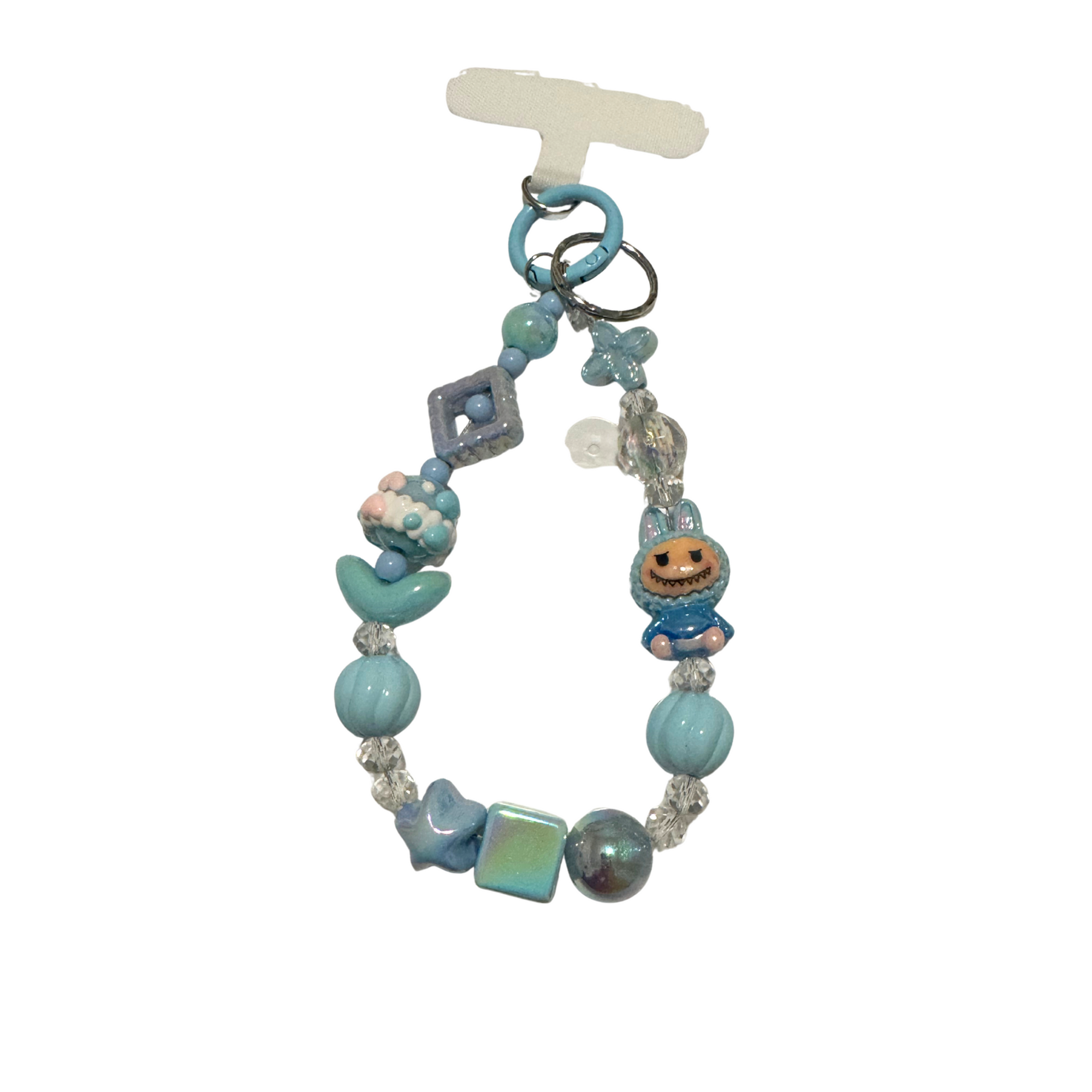 Limited edition-Phone/Key Chain wristlet strap Beads and charms-Design 2