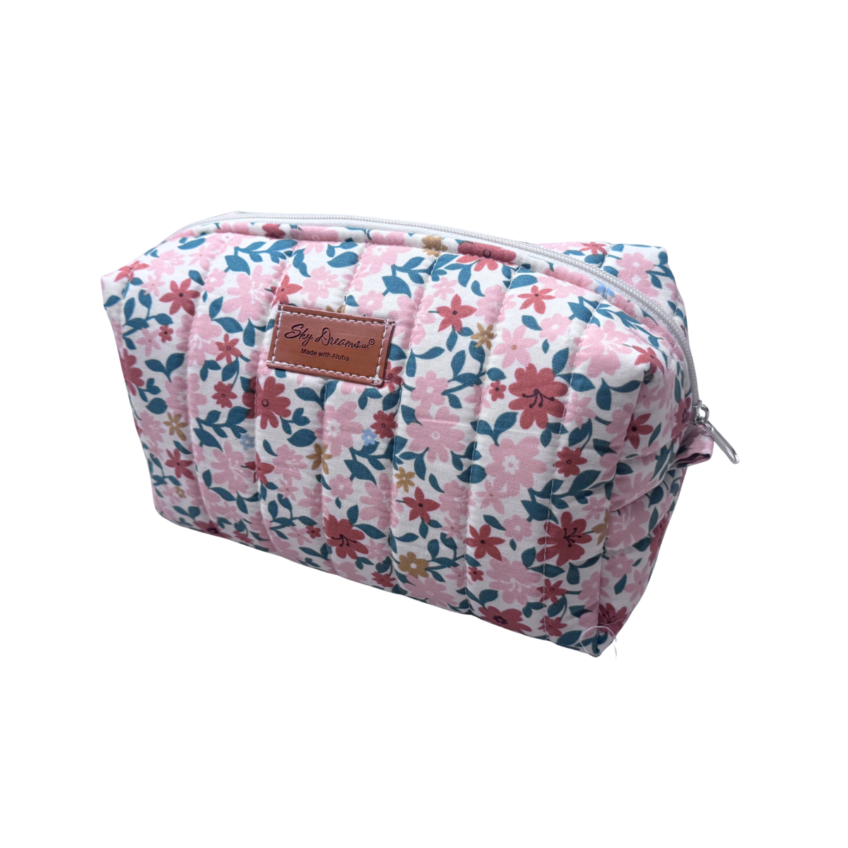 Large jet set cosmetic/toiletry bag-Peach blossom