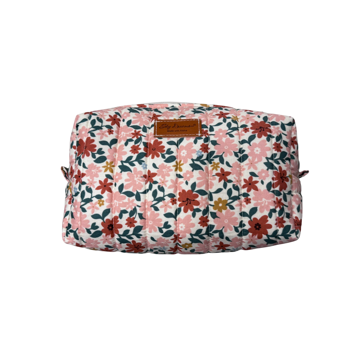 Large jet set cosmetic/toiletry bag-Peach blossom