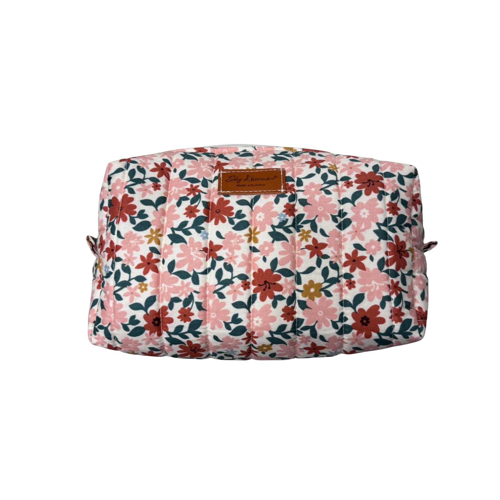 Large jet set cosmetic/toiletry bag-Peach blossom