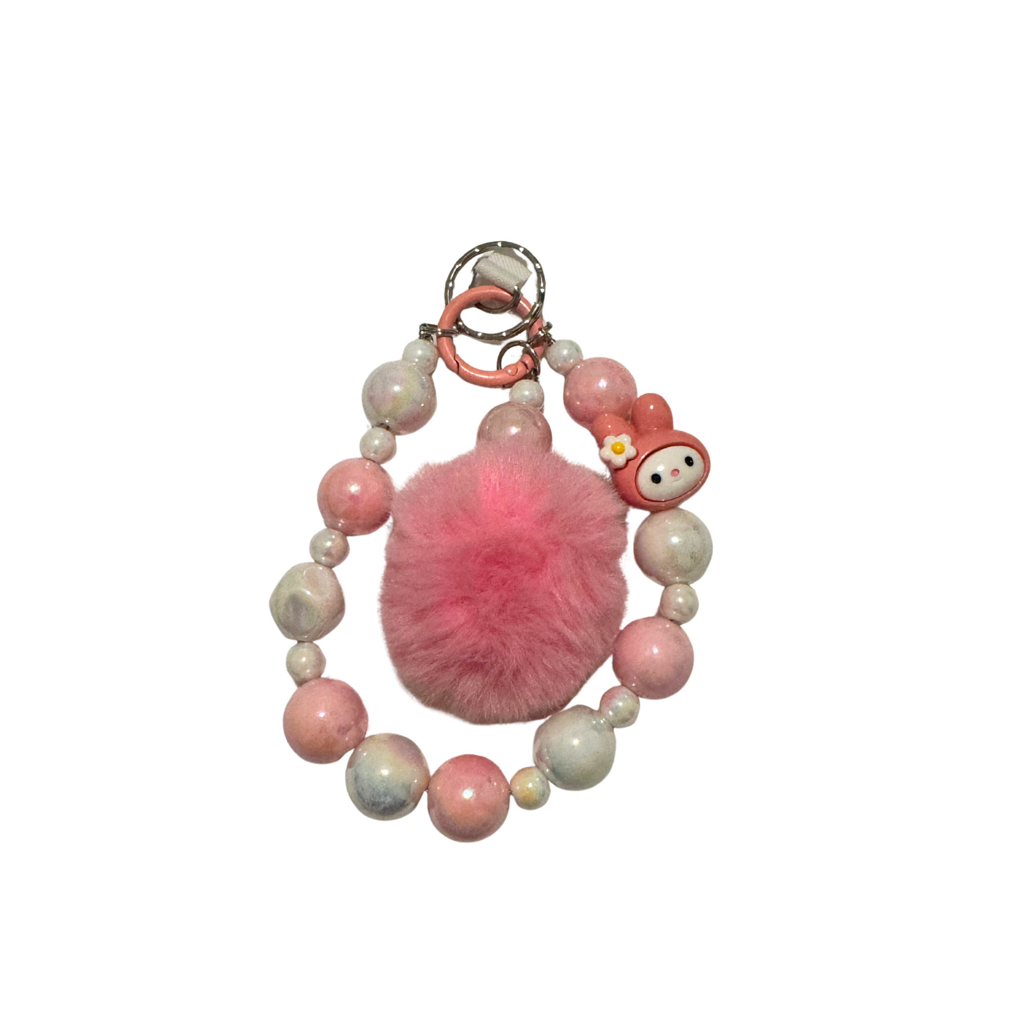 Limited edition-Phone/Key Chain wristlet strap Beads and charms-Design 19