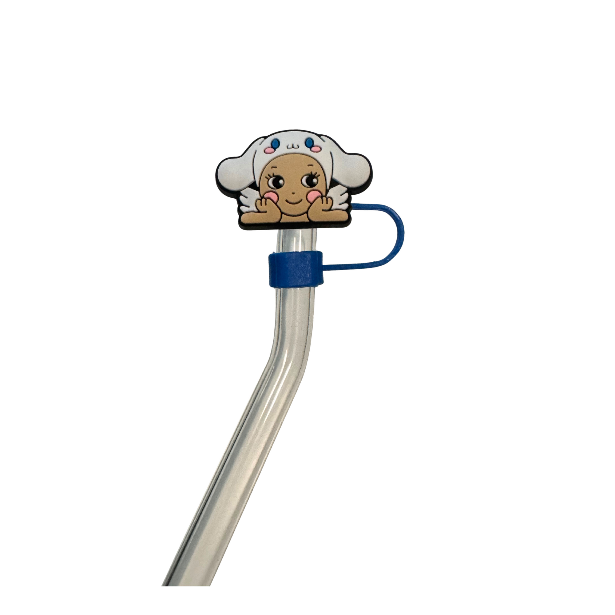Limited edition-Silicone Straw topper-Blue Angel