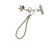 Limited edition-Phone/Key Chain wristlet strap Beads and charms-Design 23