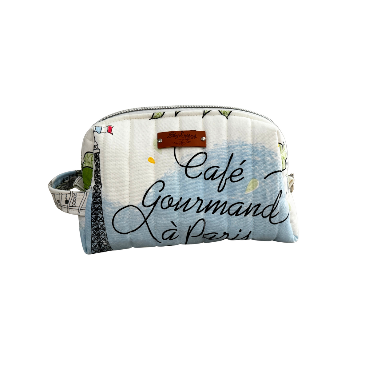 Limited Edition-From France with Love: Large Dopp/Toiletry bag-Cafe a Paris
