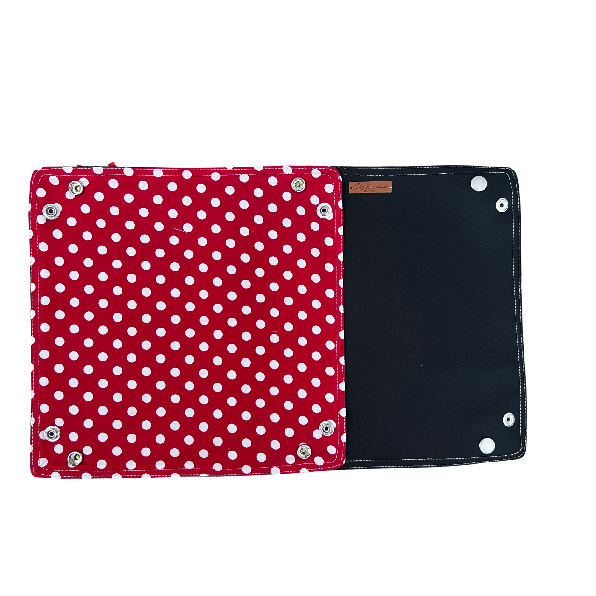 X-Large Travel Valet-Magical Collection Large Red and White Dots no Bow