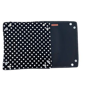 X-Large Travel Valet-Magical Collection Large Black and White Dots no Bow