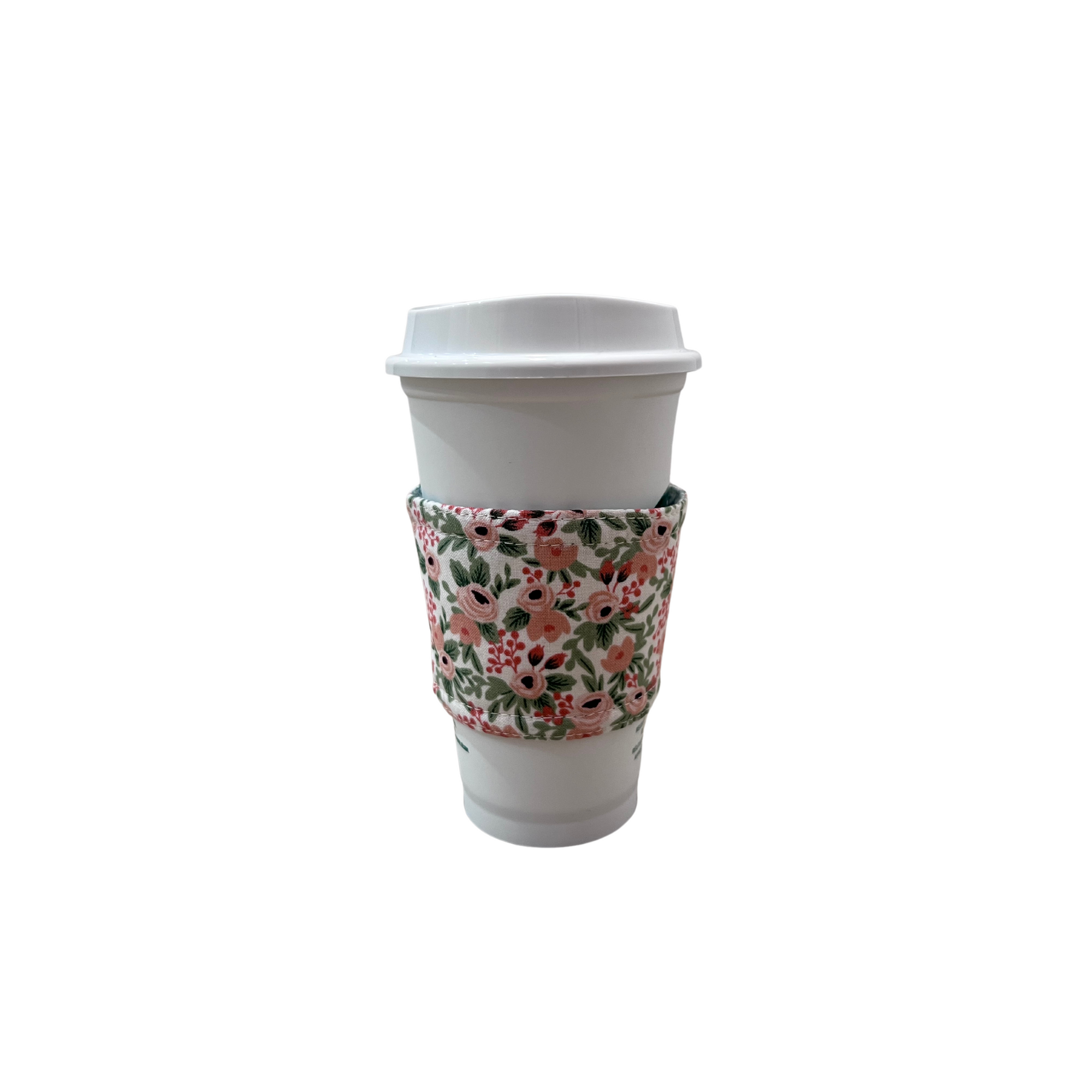 Coffee Cup sleeve-Garden party contrast